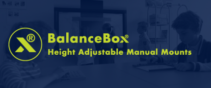 BalanceBox® | manuelle Halterungen| Height adjustable mounts 