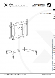 e·Box® II Mobile stand | motorized mounts | Height adjustable mounts